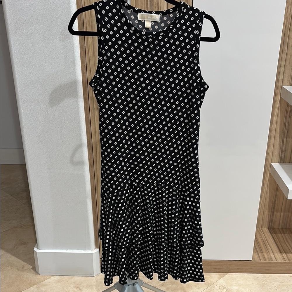 Black and White Michael Kors Polka dot Dress